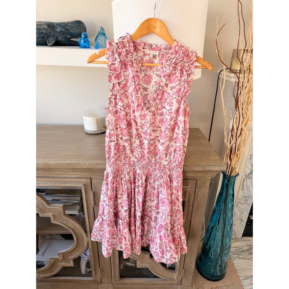 Anna Cate Floral Mini Dress Womens Pink Small